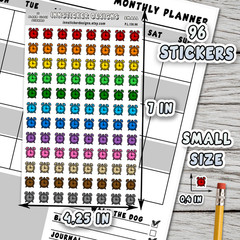 Alarm Clock Stickers, Mini Icon Reminder Planner stickers, Journals, Scrapbooks