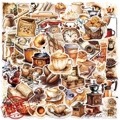 Flurendo Coffee Shop Stickers Colourful-m2