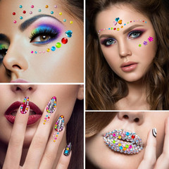 Gem Stickers, 1510pcs Rhinestone Stickers for Crafts, Self Adhesive Jewel Sticke