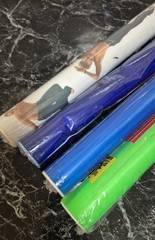 Vintage DuraSeal Adhesive Book Covering Rolls Collectible Brite Colors x4 1990s