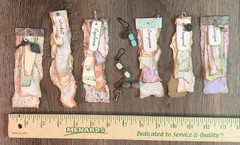 9 Junk Journal Explorer Adventure Dangles Hotel Tags Layered Handmade Charms