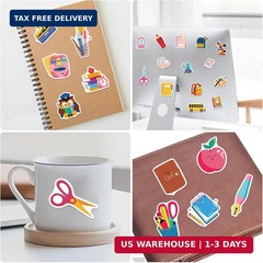 50 Pcs School Stickers Back to School Season Stickers Students Teacher Science D