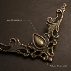 24Pcs Vintage Metal Corner Protectors, 1.7 Inch Antique Bronze Decorative Cor…