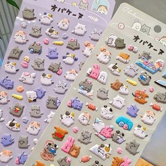 4-Pack Fun 3D Animal EVA Bubble Stickers – Cute Cartoon Embellishments for DIY P