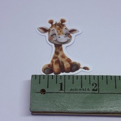 Cute Baby Giraffe Animal Sticker Vinyl Decal Journal Wall Fun Art Decor Tc9