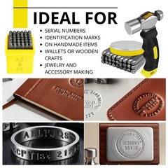 63 PCS Metal Stamping Kit – Letter Punch Set Metal Stamps for Jewelry Making …
