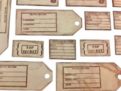 Rustic Kraft Paper Tags For Crafts Scrapbooking 36 Pcs Photo Travel Labels MQ