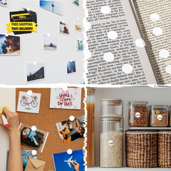 1000 Pcs White Dot Stickers, 0.5 Inch round Sticker Labels, Blank Sticky Dots St