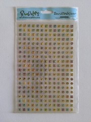 Creative Imaginations Letters Nos Square Round Bubble Dome David Walker Stickers