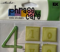 LOVE OF THE GAME Phrase Cafe Epoxy Title Stickers(11pc)Sticko•Sport•Admit One
