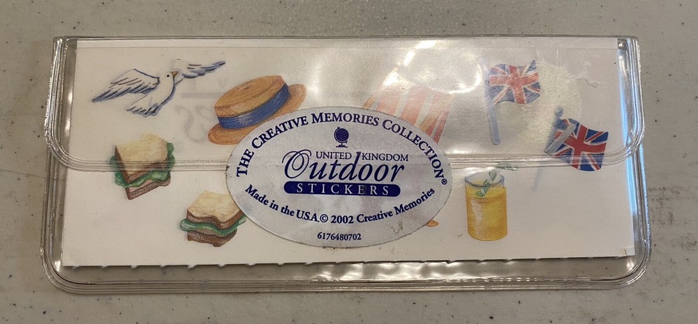 Creative Memories United Kingdom Outdoor Sticker Pack 15 Strips 2002 NIP