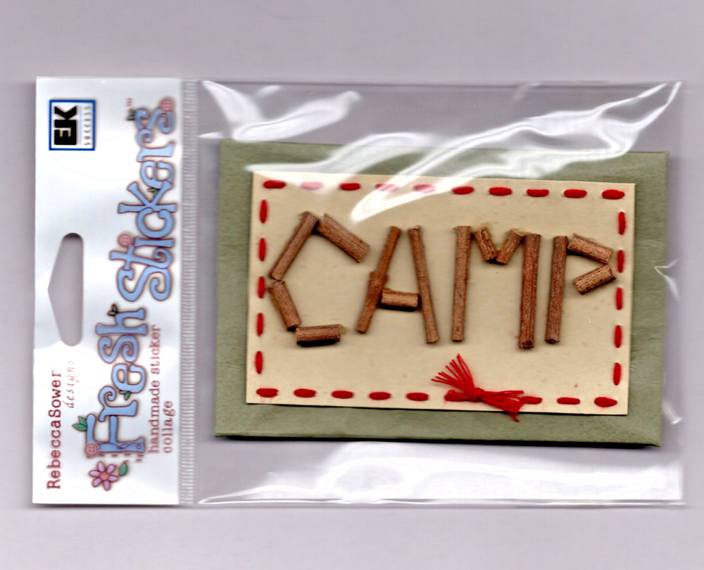 Rebecca Sower TIME TO CAMP 3-D STICKER ACCENTS scrapbooking HANDCRAFTED