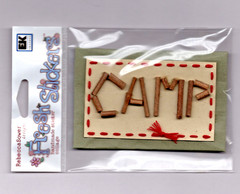 Rebecca Sower TIME TO CAMP 3-D STICKER ACCENTS scrapbooking HANDCRAFTED