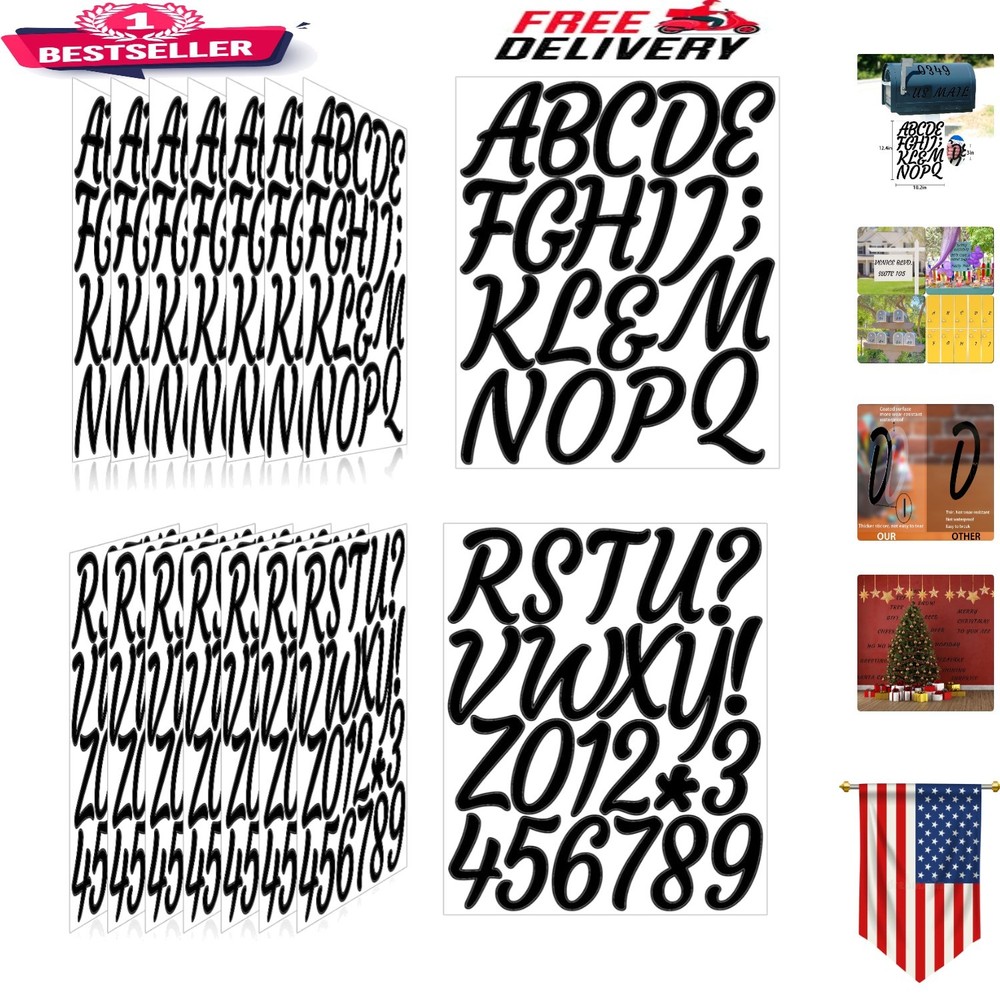 Versatile 336 Piece Waterproof Letter Stickers for Crafting & Organization