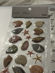 Seashell Puffy Ocean Sticker Recollections Scrapbook Memory Book Craft New