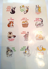 Vintage 1988 Current Cat Lovers Stickers 2262-9 Nice 5 Sheets