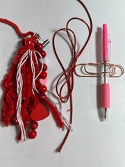 valentines junk journal scrapbook tassel pen clip 54 pages squirrel couple