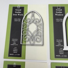 Memory Box Dies LOT of 5 Picket Fence Gothic Window Arch Iron Work