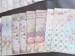 100PC Scrapbooking Vintage Ephemera Paper Pack The Rose Connection New Design