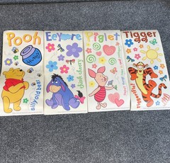 Vintage Sandylion Winnie The Pooh Eeyore Tigger Piglet Sticker Sheets Big Unused