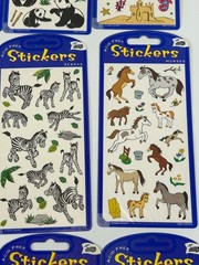 12 Animals Ocean Life Sticker Sheets Mello Smello Sharks Kittens Puppies Horses
