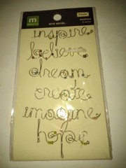 Making Memories Wire Words «Emotions» Metal Scrapbook Embellishments wire words
