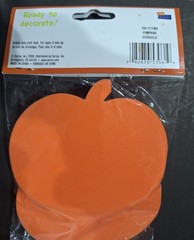 Foamies-It’s So Spooky Glitter Foam Shapes of Pumpkins-12 pieces