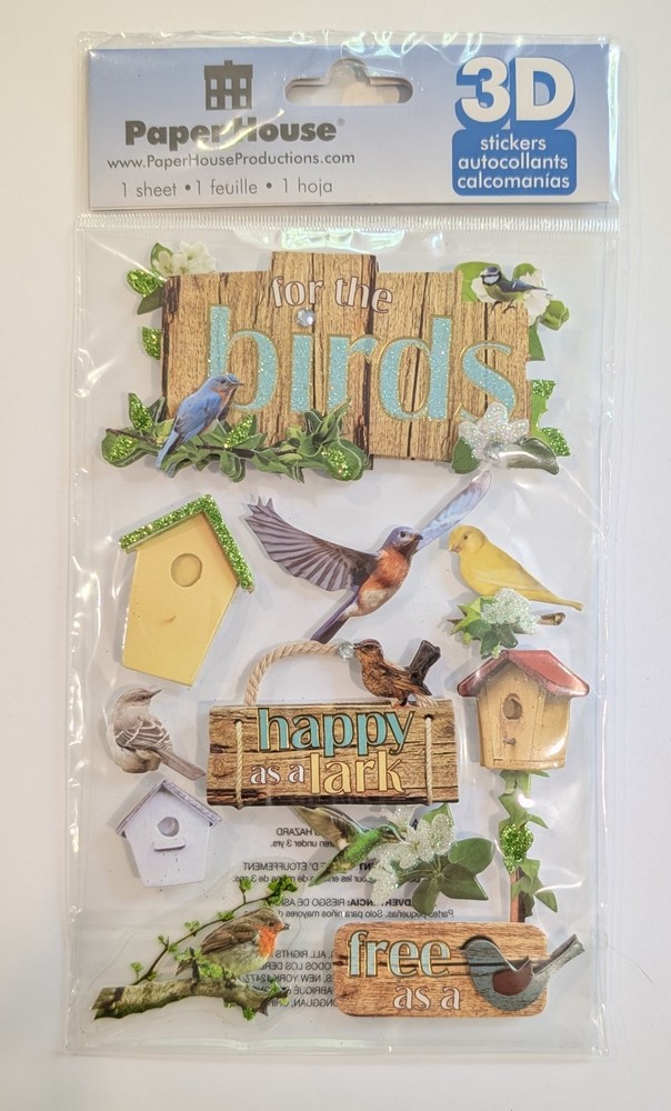Bird Themed For The Birds Happy As A Lark Scrapbooking Stickers By Paper House