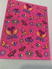 Lisa Frank Butterfly Full Sheet Sticker Glitter