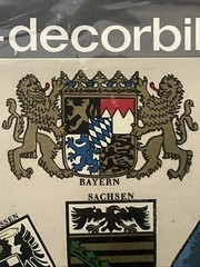 Stickers Sheet Coats Of Arms Of Various German States And Cities Sealed