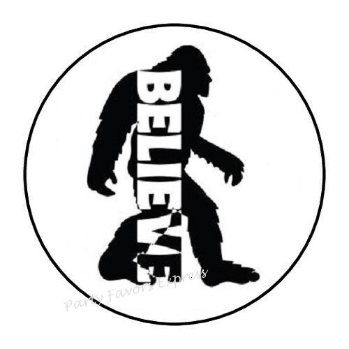 30 BELIEVE BIGFOOT ENVELOPE SEALS LABELS STICKERS PARTY FAVORS 1.5″ ROUND