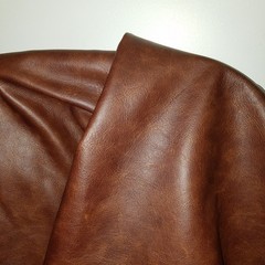 Nat Leathers 12 Inch X 20 Inch Cutting Brown Cognac Weekender Two Tone Soft