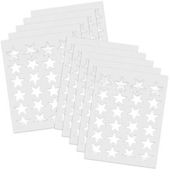 0.8″ Diameter Star Stickers – 720 Pcs, 30 Sheets – Reward 720 Pieces Silver