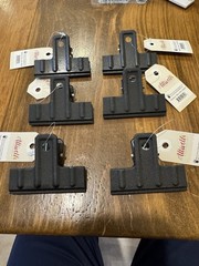 Lot of 6 Atwell Medium Clipboard Clips Black Metal New Craft Display
