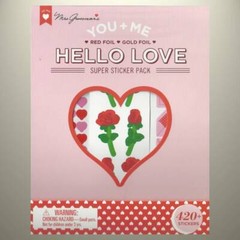 Mrs Grossman’s HELLO LOVE Super Sticker Pack – 21 Sticker Strips – 420+ Stickers