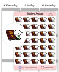Holy Bible Planner Sticker, Religious Stickers for Calendar and Journal M0115