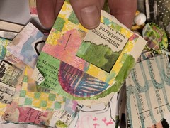 Unique Handmade Scrap Paper Art Journal Mixed Media Embellishments