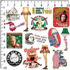 A CHRISTMAS STORY DIE CUT VINYL 50 CT STICKER PACK
