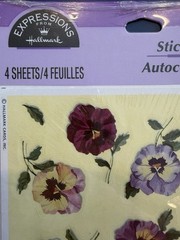 Vintage Stickers Flowers & Cats 17 Packets Multiple Sheets Per Pack New