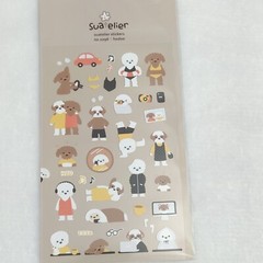 Sticker Sheets 5 Packs New Nekoni Suatelier Puffy Animal Lovers Dogs Mice Kawaii