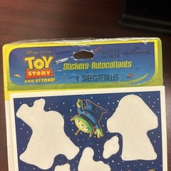 Vtg Hallmark Toy Story Stickers Buzz Lightyear Aliens Emperor Zurg Disney Pixar