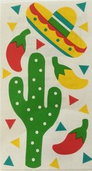 SOUTHWEST Stickers(20pc)Frances Meyer•Sombrero•Cactus•Hot Peppers•Mexico•Red•