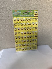 VINTAGE SPONGEBOB SQUAREPANTS STICKERS, AMERICAN GREETINGS 2001- NEW
