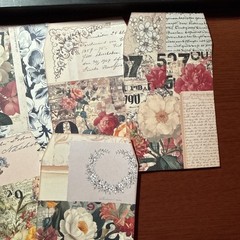 6JunkJournal Tags, Junk Journal Supplies, Scrapbooking, shabby chic, flowers ￼￼