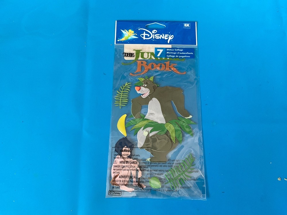 Jolees Disney THE JUNGLE BOOK 7pcs Scrapbooking Stickers EK SUCCESS