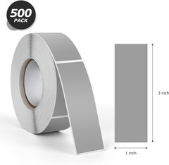 500 Pack 3×1 Inch Rectangle Adhesive Scratch Off Stickers Labels