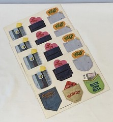Vintage 4 Sheets Back Pant Pockets American Greetings Corp Fun & Unused Unstuck