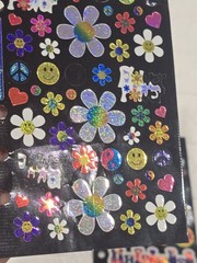 Vintage Stickopotamus Binder Stickers Lot Holographic 90s Y2K Peace Love Flower