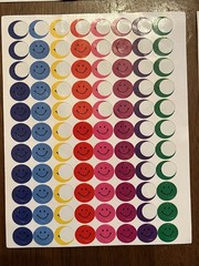 Vintage Smiley Face Stickers American Greetings, AGC, Partially Used