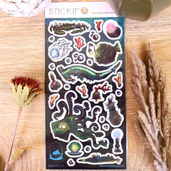 Stickii – Deep Sea Creatures Sticker Sheet – Underwater Ocean Monster Stickers